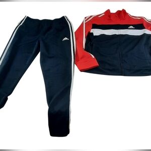 adidas Boys Black Colorblock Tricot Track Jacket & Pants (AG6510C) LG. 14/16